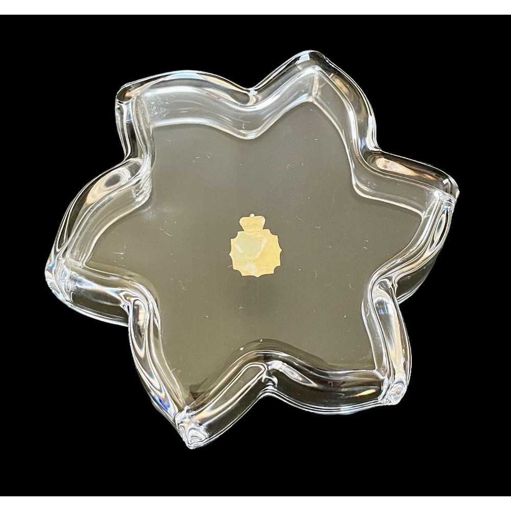 Vintage Full Lead Crystal Star Shaped Trinket‎ Dish w/ Lid Bavaria W. Germany - Picture 8 of 11